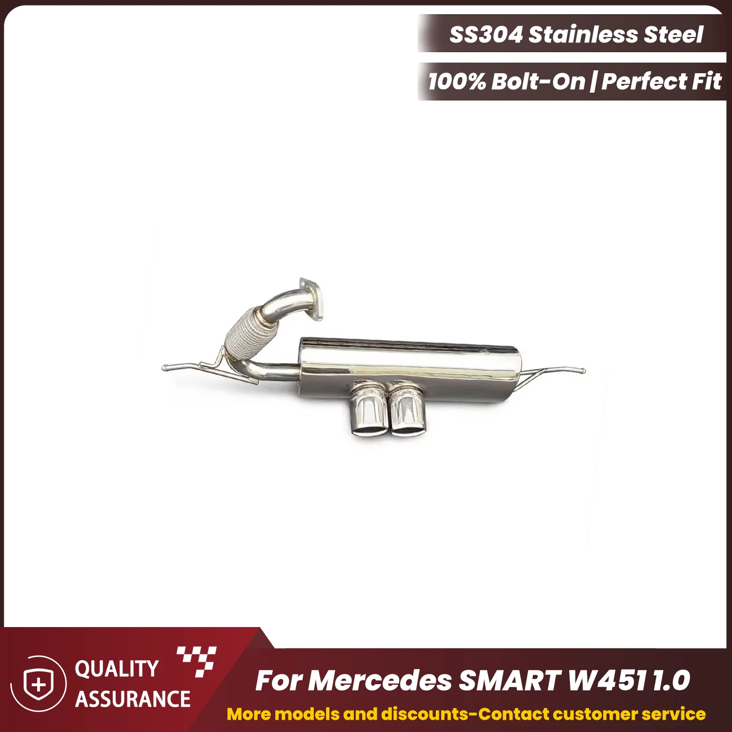 Aggressive Exhaust Sound ECCF Valved Catback Exhaust For Mercedes SMART W451 1.0 Performance Upgrade Easy Installation
Aggressive Exhaust Sound ECCF Valved Catback Exhaust For Mercedes SMART W451 1.0 Performance Upgrade Easy Installation