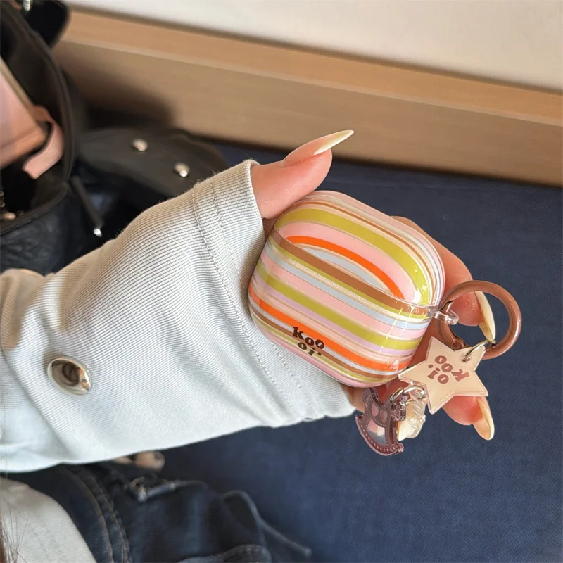 Fashion Retro Rainbow AirPods Case for 1 2 3 4 Pro Pro2 Pro3 Clear Soft Earphone Cover Rocking Horse Shockproof Protector
Fashion Retro Rainbow AirPods Case for 1 2 3 4 Pro Pro2 Pro3 Clear Soft Earphone Cover Rocking Horse Shockproof Protector