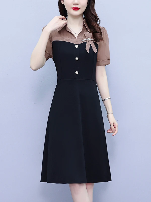 Chic Shirt Collar Dress Women's Summer Fashion New Middle-aged Mom plus Size Slimming Elegant Skirt Citywalk A-Line Midi Dress
Chic Shirt Collar Dress Women's Summer Fashion New Middle-aged Mom plus Size Slimming Elegant Skirt Citywalk A-Line Midi Dress