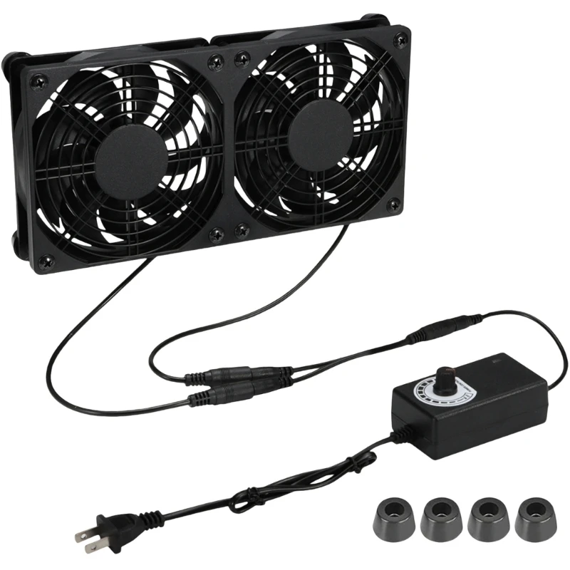 120mm Double Fan Cooling System for Desktops and Servers Featuring 3V to 12V Adjustable Speed A4WF
120mm Double Fan Cooling System for Desktops and Servers Featuring 3V to 12V Adjustable Speed A4WF