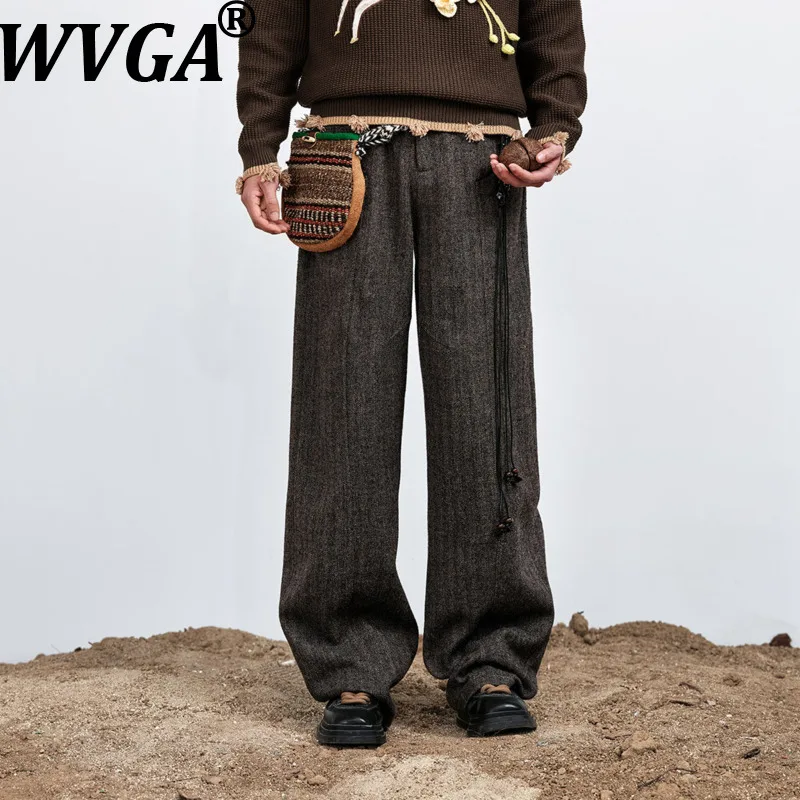 WVGA Autumn Winter New Man Tide Vintage British Style Fashionable Herringbone Trendy Niche Chic Casual Straight Pants Ins W22385
WVGA Autumn Winter New Man Tide Vintage British Style Fashionable Herringbone Trendy Niche Chic Casual Straight Pants Ins W22385