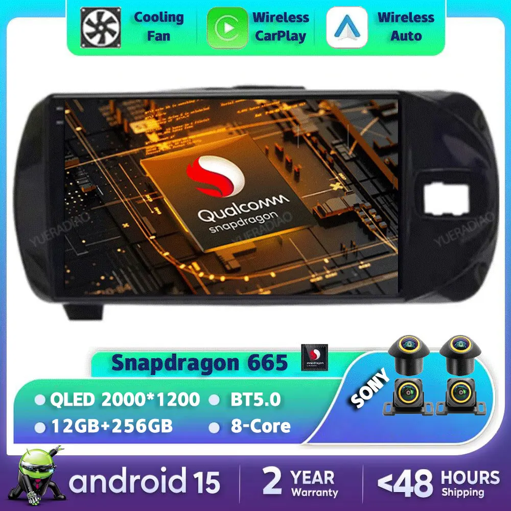 Автомобильный радиоприемник Android 15 для Toyota Vitz 3 XP130 2014 2015 2016 2017 2018 2019 QLED 2DIN 4G LTE 5G WIFI Мультимедийный видеоплеер BT
Автомобильный радиоприемник Android 15 для Toyota Vitz 3 XP130 2014 2015 2016 2017 2018 2019 QLED 2DIN 4G LTE 5G WIFI Мультимедийный видеоплеер BT