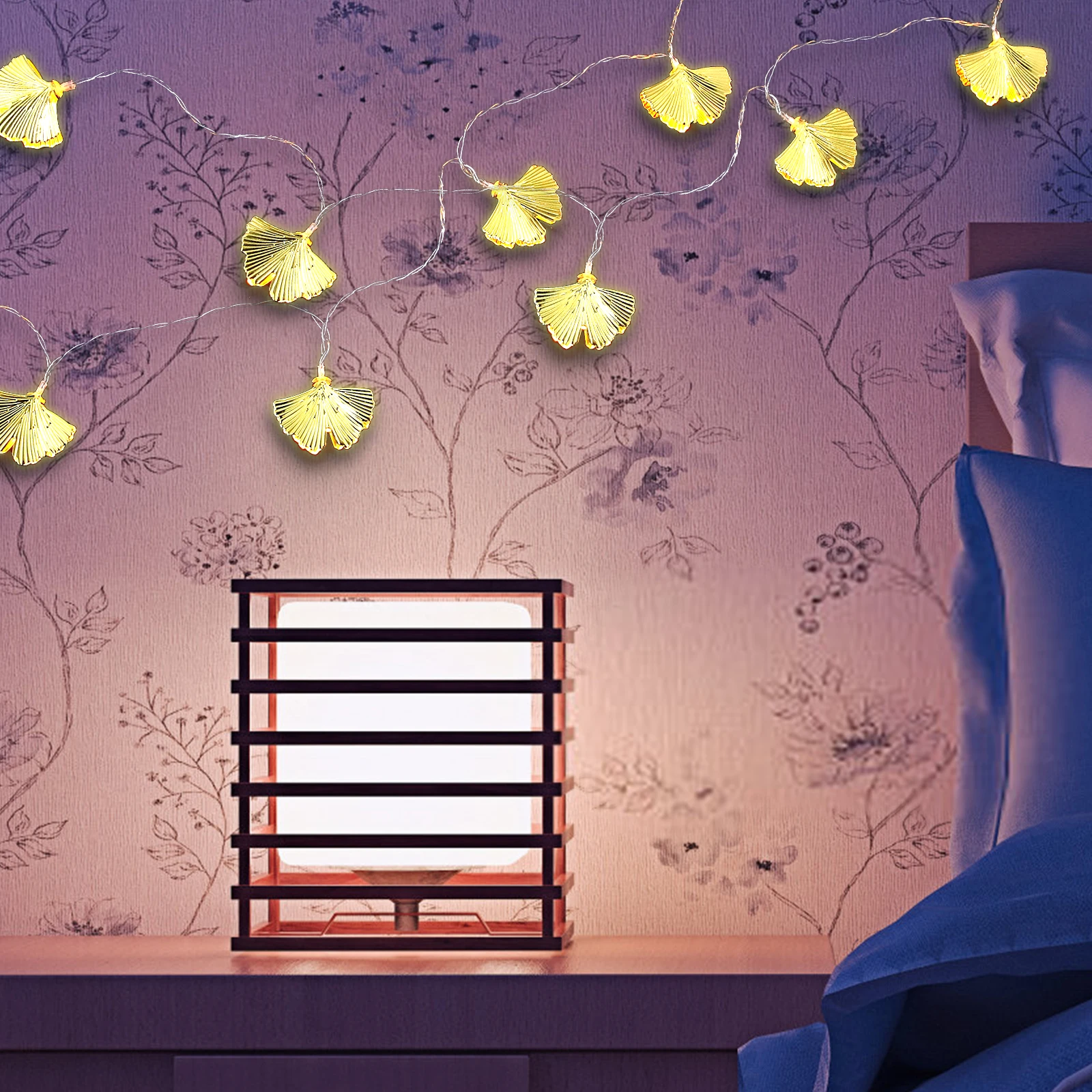 Golden Leaf String Lights Pendant Decorations Party Festival Outdoor Wedding Christmas Garland Leaf Shaped 
Golden Leaf String Lights Pendant Decorations Party Festival Outdoor Wedding Christmas Garland Leaf Shaped