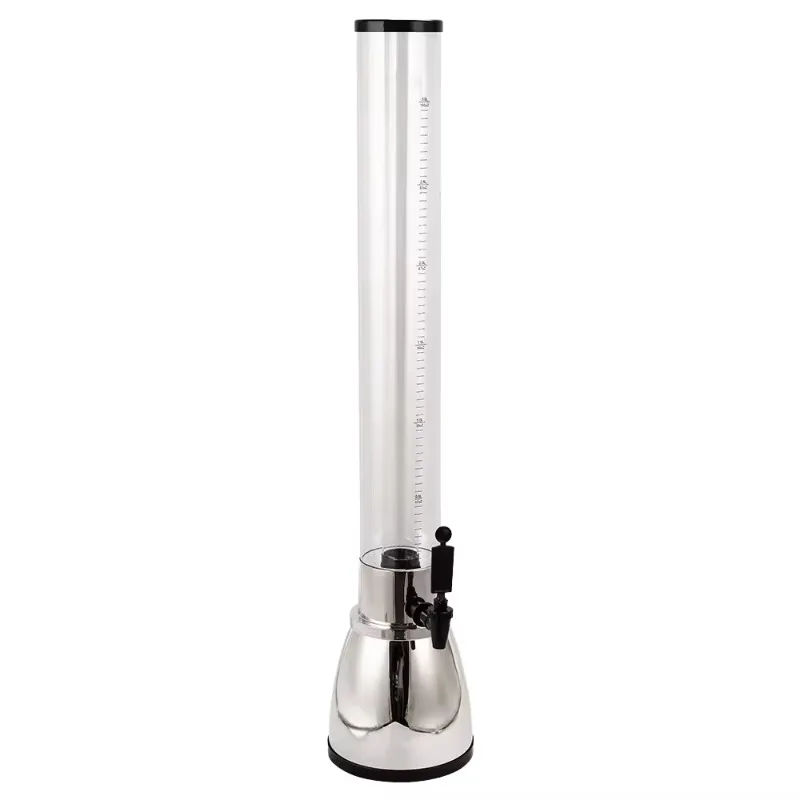 3L/100oz Beer Tower Dispenser with Ice Tube Black Silver Plated Beverage Dispenser
3L/100oz Beer Tower Dispenser with Ice Tube Black Silver Plated Beverage Dispenser