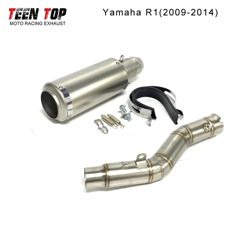 For Yamaha R1 Slip-on Exhaust 2009-2014 R1 Racing Motorbike Exhaust Elbow 245mm Exhaust Muffler Escape Moto Mid Pipe Silencieux
For Yamaha R1 Slip-on Exhaust 2009-2014 R1 Racing Motorbike Exhaust Elbow 245mm Exhaust Muffler Escape Moto Mid Pipe Silencieux
