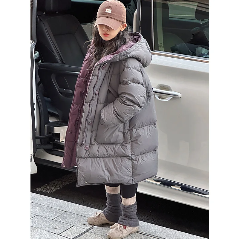 2025 Winter Girls Casual Long Thick Warm Hooded Parkas Kids Children Coat Outerwear
2025 Winter Girls Casual Long Thick Warm Hooded Parkas Kids Children Coat Outerwear