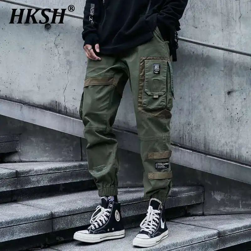 HKSH весенне-осенние модные новые мужские повседневные брюки-карго в стиле панк в стиле сафари, трендовые индивидуальные простые универсальные HK3869
HKSH весенне-осенние модные новые мужские повседневные брюки-карго в стиле панк в стиле сафари, трендовые индивидуальные простые универсальные HK3869
