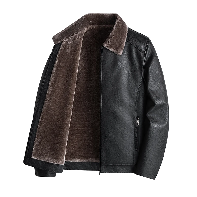 Vintage Brown Leather Jacket Brand Business Wear Men's Winter Faux Fur Collar Windproof Warm Leather Coat Male Luxury Clothing
Vintage Brown Leather Jacket Brand Business Wear Men's Winter Faux Fur Collar Windproof Warm Leather Coat Male Luxury Clothing