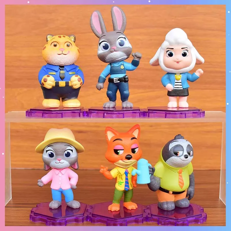 6pc/Set Zootopia Action Figure Judy Nick Disney Cartoon Cute Model Toy Kawaii Collection Doll Desktop Ornament Decoration Gift
6pc/Set Zootopia Action Figure Judy Nick Disney Cartoon Cute Model Toy Kawaii Collection Doll Desktop Ornament Decoration Gift