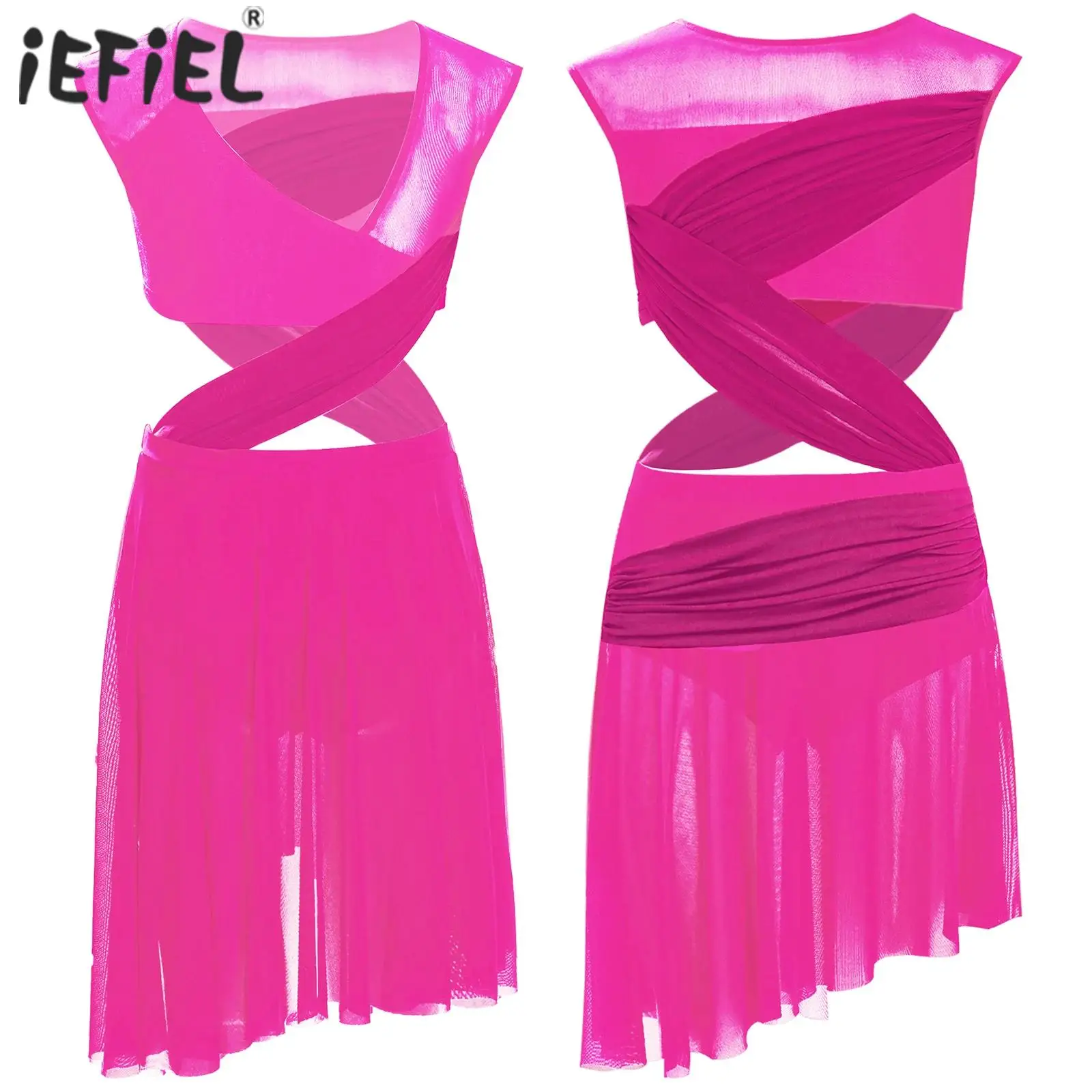 Детские балетные платья для лирических танцев для девочек, прозрачное сетчатое лоскутное асимметричное платье без рукавов, танцевальная одежда для фигурного катания
Детские балетные платья для лирических танцев для девочек, прозрачное сетчатое лоскутное асимметричное платье без рукавов, танцевальная одежда для фигурного катания