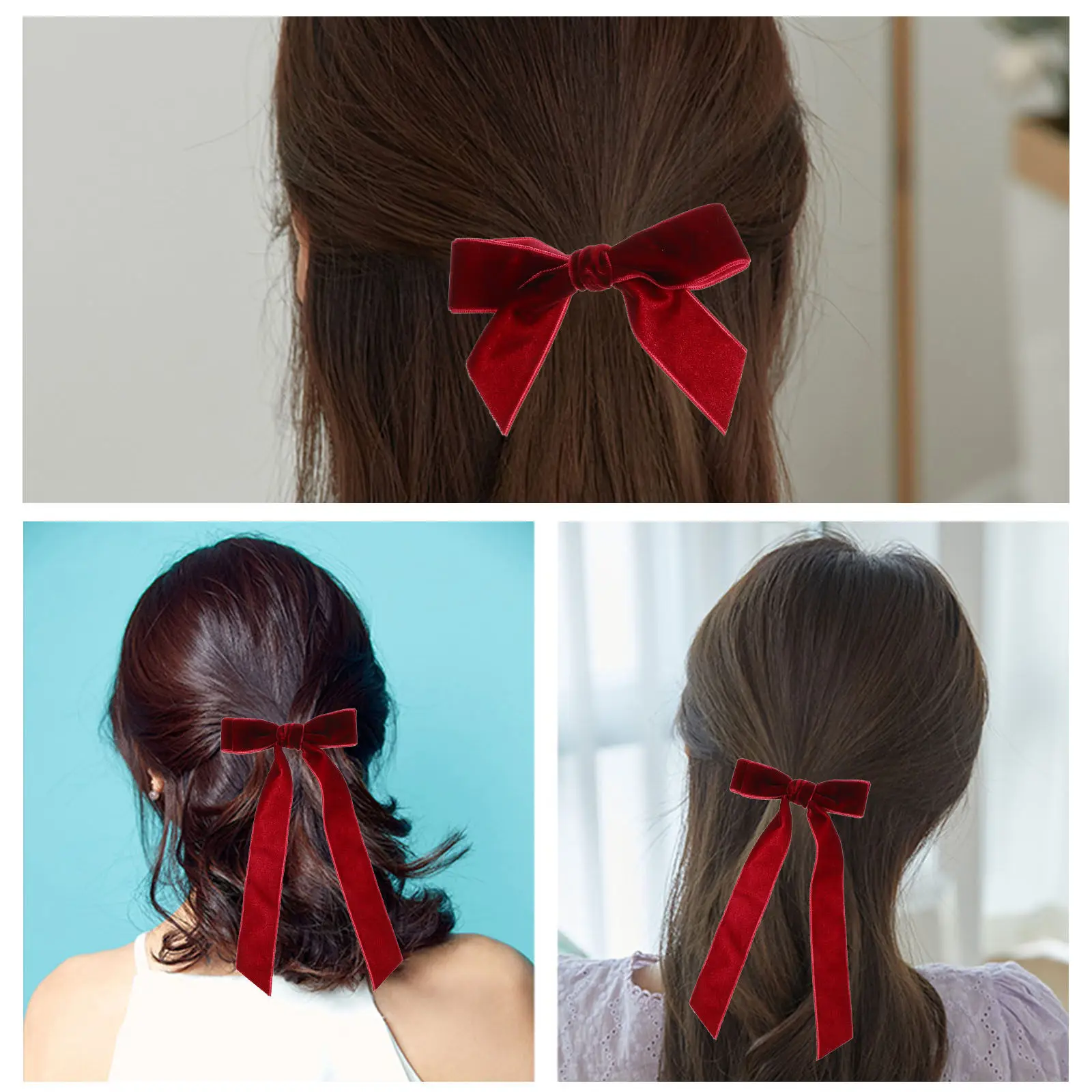 3Pcs Bow Hair Clips Sweet Princess Style Soft Comfortable Top Clip Design for Girls Women Everyday Casual Party Wedding Holiday
3Pcs Bow Hair Clips Sweet Princess Style Soft Comfortable Top Clip Design for Girls Women Everyday Casual Party Wedding Holiday