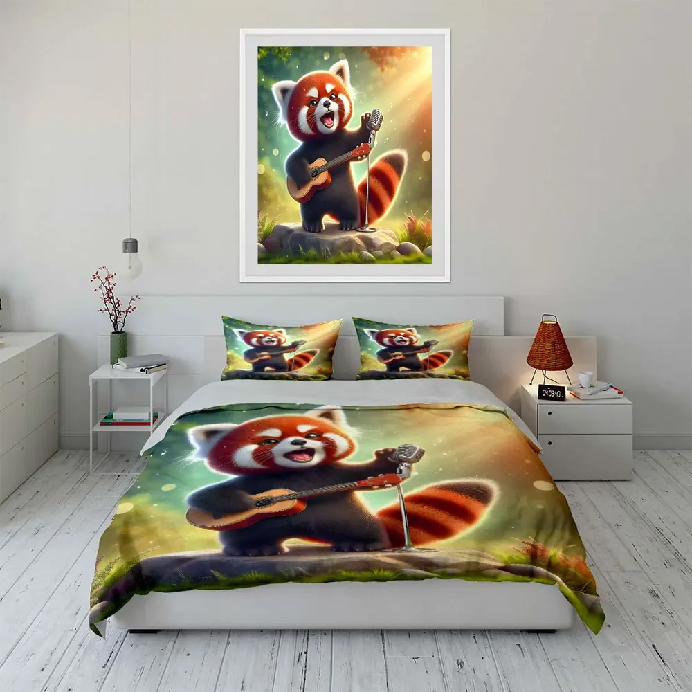 "Musical Animal Figurine Set" Multiple sizes kid's and adults' bedroom Exquisite 3PC bedding set, gift
"Musical Animal Figurine Set" Multiple sizes kid's and adults' bedroom Exquisite 3PC bedding set, gift