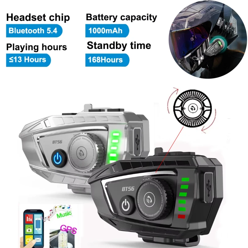 Motorcycle Helmet Headset BT 5.4 Stereo Bluetooth Earphone Wireless Handsfree Waterproof with Ambient light For Motorbike Rider
Motorcycle Helmet Headset BT 5.4 Stereo Bluetooth Earphone Wireless Handsfree Waterproof with Ambient light For Motorbike Rider