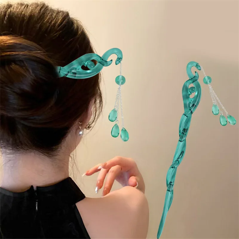 Chinese Elegant Women's Hairpins, Antique Haircuts, Retro Hanfu Cheongsam Headdress, Hair Accessories
Chinese Elegant Women's Hairpins, Antique Haircuts, Retro Hanfu Cheongsam Headdress, Hair Accessories