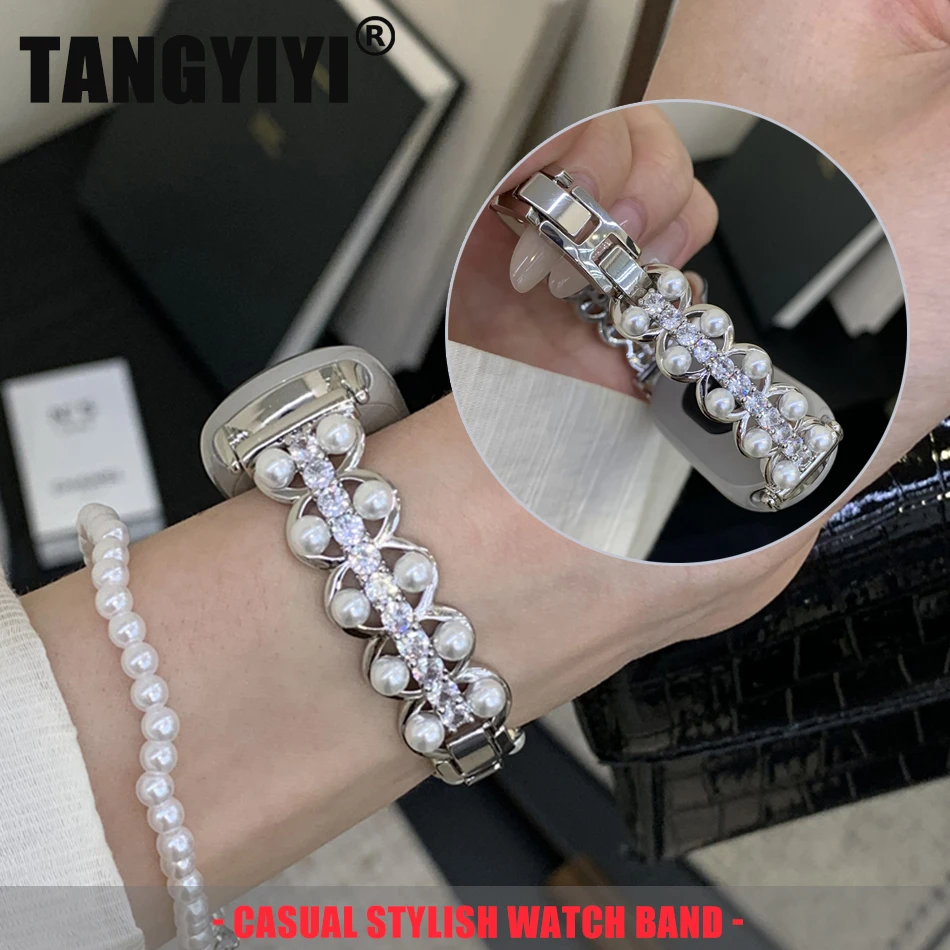 Luxury Dual Pearls Diamond Copper Bracelet For Xiaomi Mi Band 10 8 9 Strap Miband 9 Pro 8 Pro Smart Watch Replacement Wristband
Luxury Dual Pearls Diamond Copper Bracelet For Xiaomi Mi Band 10 8 9 Strap Miband 9 Pro 8 Pro Smart Watch Replacement Wristband