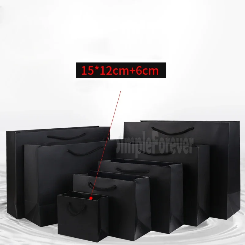 Small Black Paper Gift Bag 15*12+6cm Small Mini Size Kraft Shopping Bags with Handle for Party Gifts Clothes&Shoes 100pcs/lot
Small Black Paper Gift Bag 15*12+6cm Small Mini Size Kraft Shopping Bags with Handle for Party Gifts Clothes&Shoes 100pcs/lot