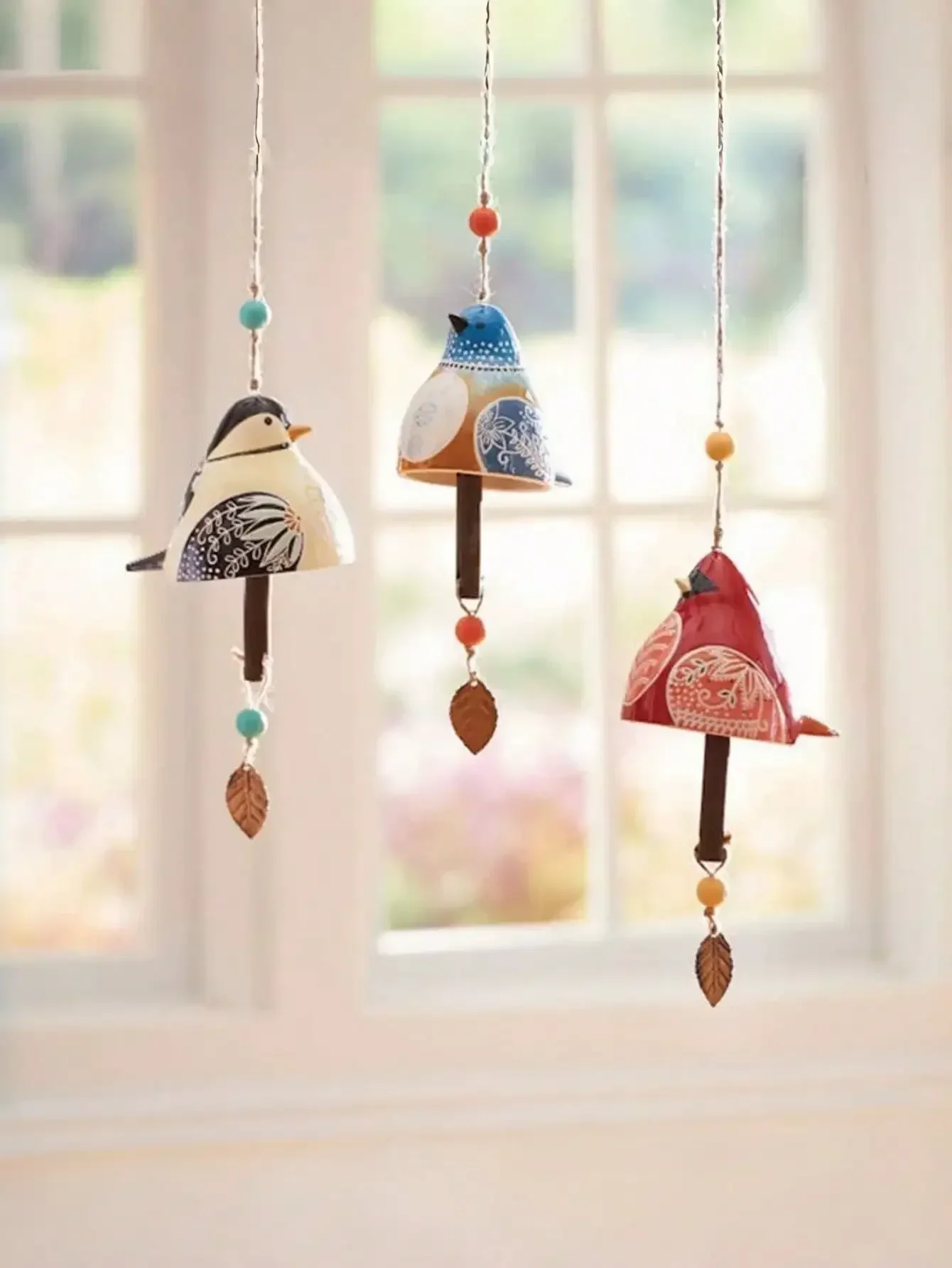 1pc Handcrafted Ceramic Bird Song Bells - Rustic Hanging Ornaments With Soothing Tones - A Meaningful Messenger Gift For Home
1pc Handcrafted Ceramic Bird Song Bells - Rustic Hanging Ornaments With Soothing Tones - A Meaningful Messenger Gift For Home