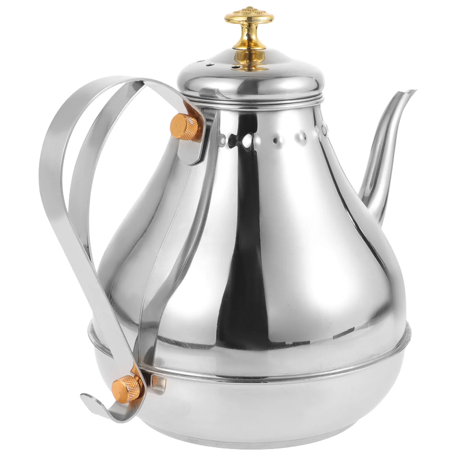 Stainless Steel Teapot Thickened Heavy Duty Tea Pot for Home Tea Brewing Coffee Making Instant Soup Portable Kitchen Teapot with
Stainless Steel Teapot Thickened Heavy Duty Tea Pot for Home Tea Brewing Coffee Making Instant Soup Portable Kitchen Teapot with