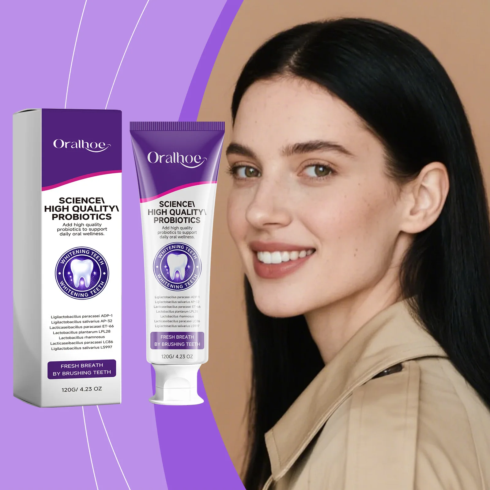 Natural Probiotic Whitening Toothpaste Reduce Bad Breath Coffee Tea Stain Deep Clean Gum Care Refreshing Mouth Toothpaste Daily
Natural Probiotic Whitening Toothpaste Reduce Bad Breath Coffee Tea Stain Deep Clean Gum Care Refreshing Mouth Toothpaste Daily