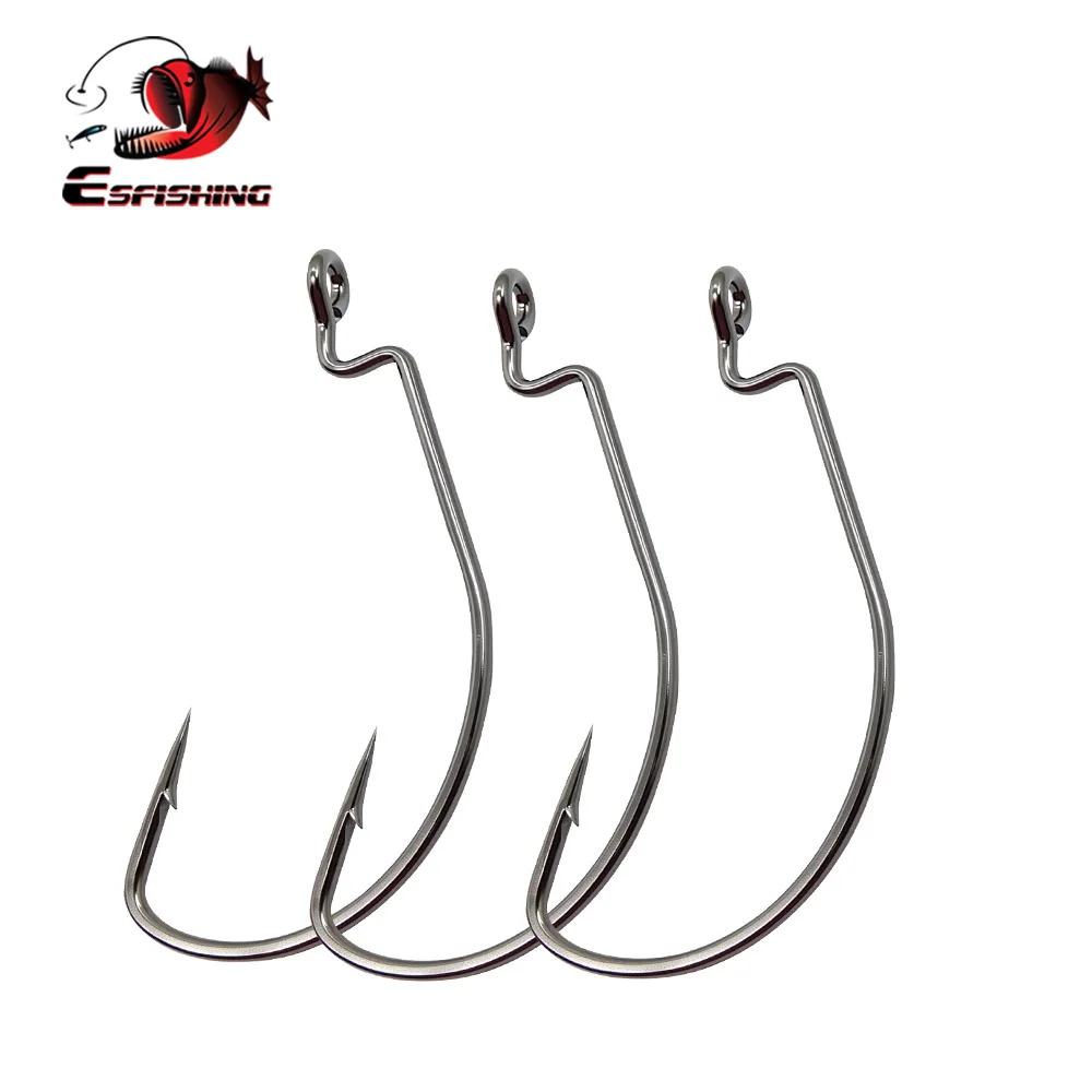 ESFISHING Офсетный крючок из углеродистой стали, рыболовные крючки, кривошип, большой крючок для окуня, колючий крючок для мягкой рыболовной приманки
ESFISHING Офсетный крючок из углеродистой стали, рыболовные крючки, кривошип, большой крючок для окуня, колючий крючок для мягкой рыболовной приманки