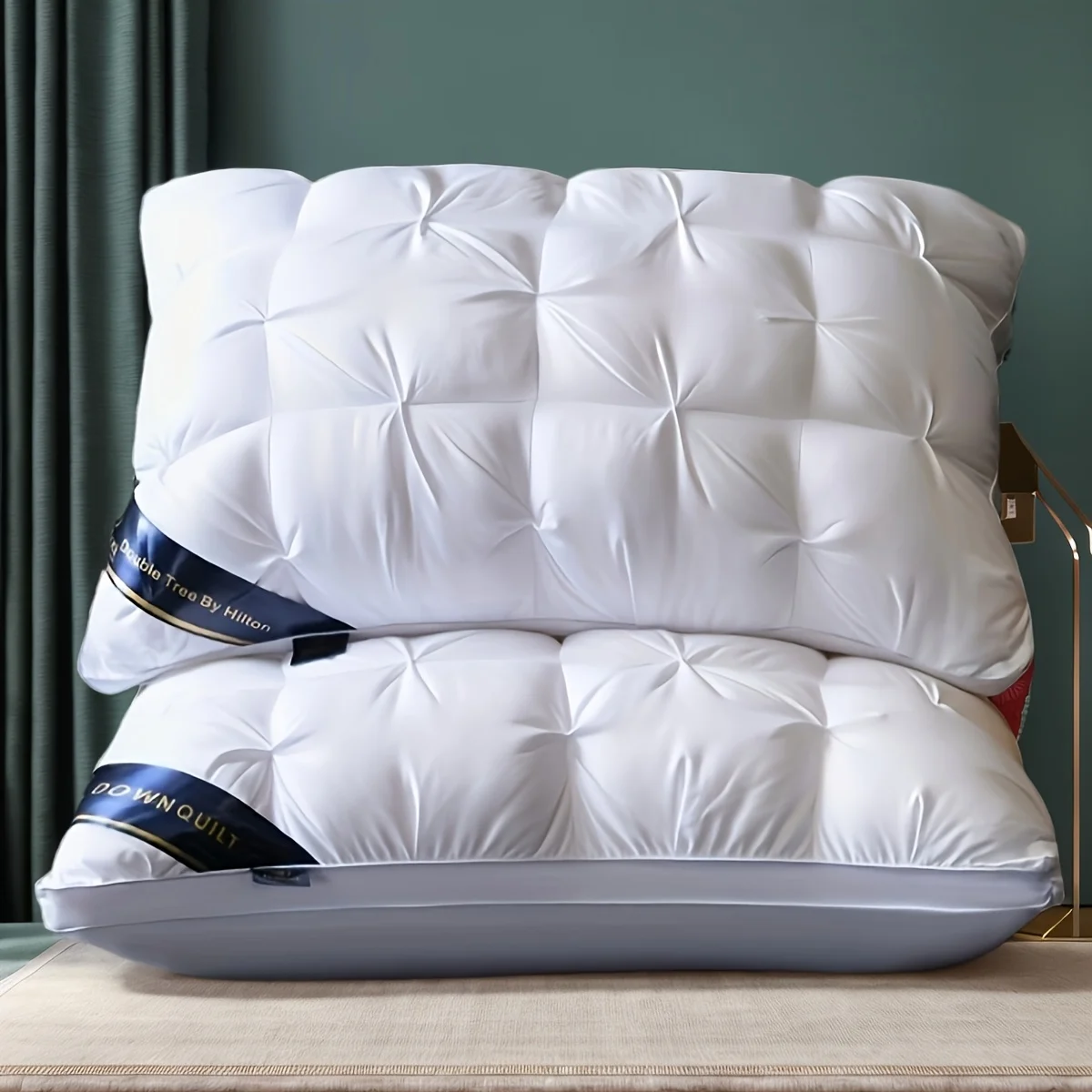 1/2PC Luxury 5-Star Hotel Pillow Deep Sleep Ergonomic Support - High-Density Polyester Memory Foam Pillow White Satin All-Season
1/2PC Luxury 5-Star Hotel Pillow Deep Sleep Ergonomic Support - High-Density Polyester Memory Foam Pillow White Satin All-Season