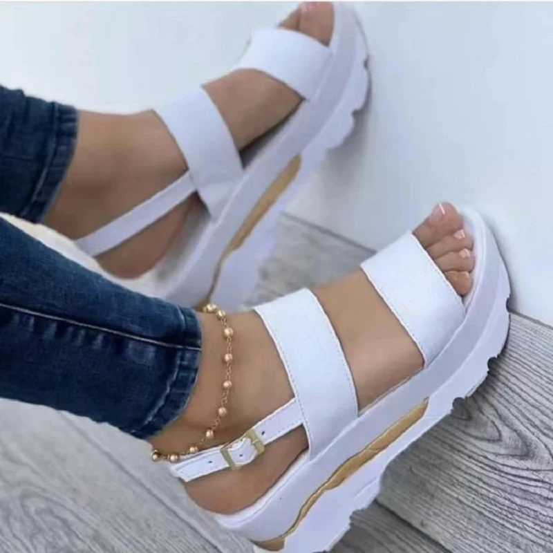 2022 Wedge Ladies Casual Sandals Buckle Strap Fashion Women Slippers Non-Slip Platform Female Summer Shoes Sandalias De Mujer
2022 Wedge Ladies Casual Sandals Buckle Strap Fashion Women Slippers Non-Slip Platform Female Summer Shoes Sandalias De Mujer