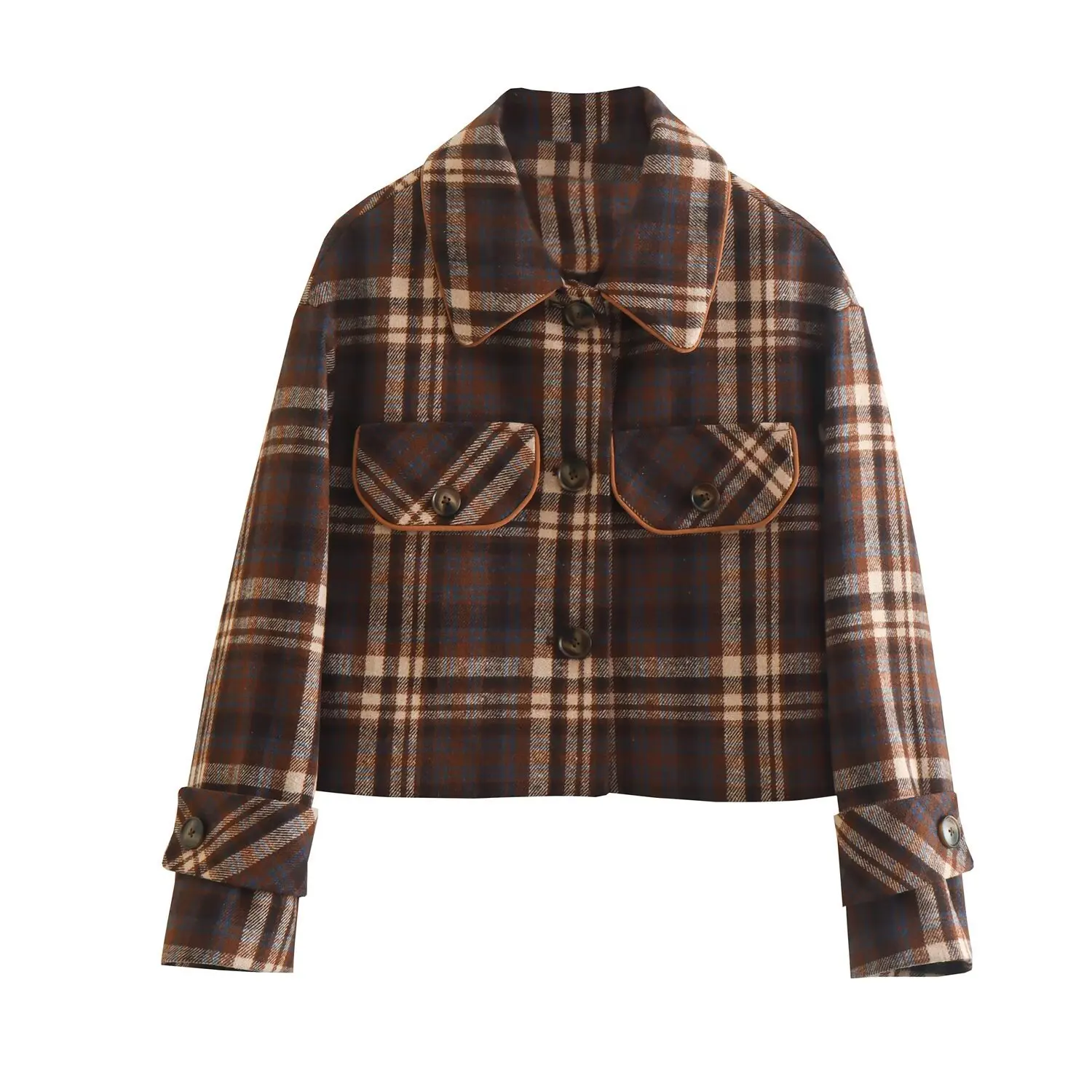 Fashion Tweed Jacket Skirt Suit Women Vintage Plaid Pocket Jacket +A-Line Mini Skirt 2 Piece Set Fall Winter High Street Outfits 
Fashion Tweed Jacket Skirt Suit Women Vintage Plaid Pocket Jacket +A-Line Mini Skirt 2 Piece Set Fall Winter High Street Outfits