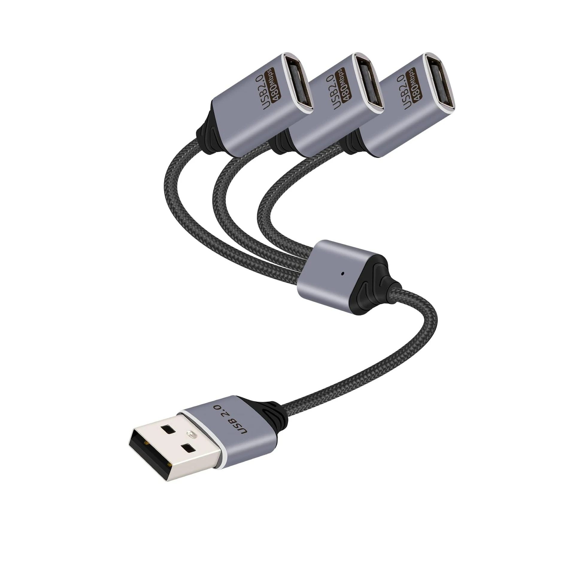 1 in 3 Out USB Splitter Cable USB 2.0 Male to 3 USB A Female Extension Hub Cord Multi Port USB Power Splitter for Charging Data
1 in 3 Out USB Splitter Cable USB 2.0 Male to 3 USB A Female Extension Hub Cord Multi Port USB Power Splitter for Charging Data