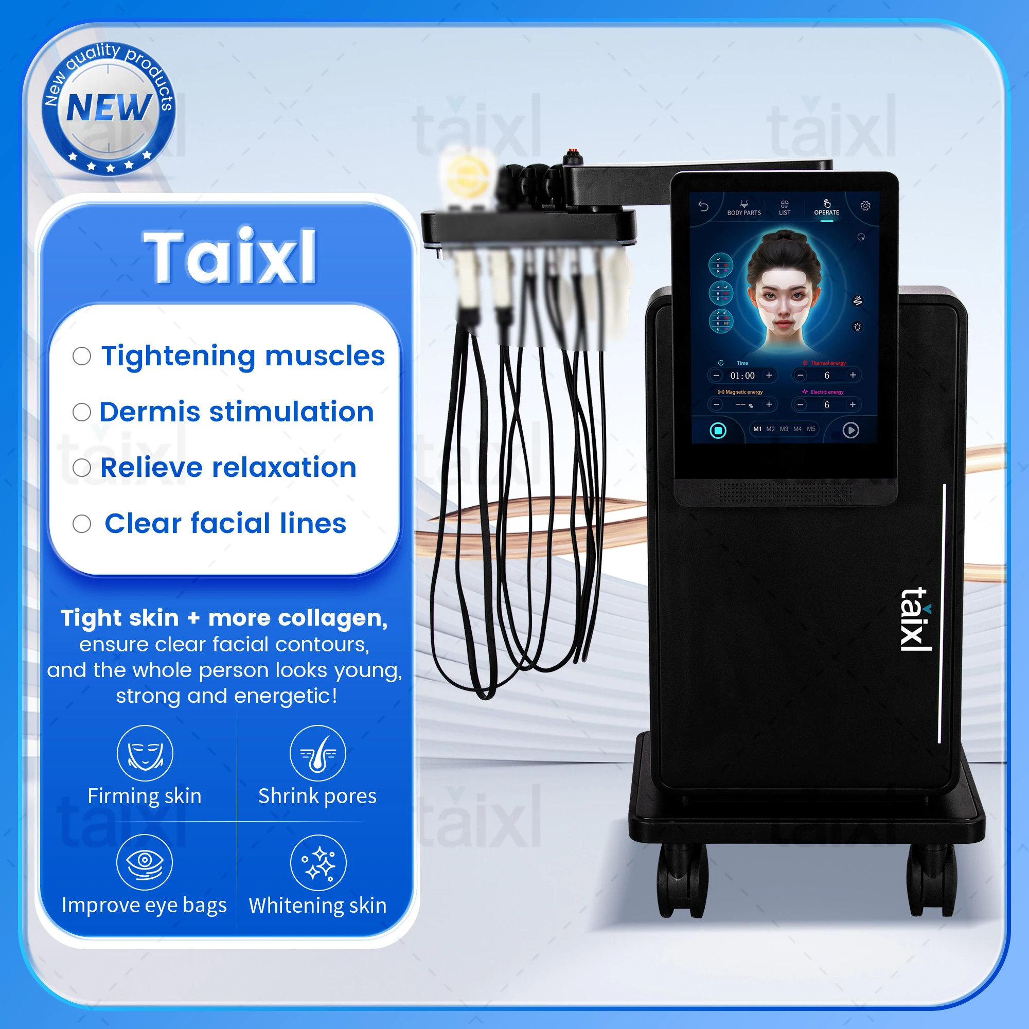 Portable Face Anti-Aging Care Machine Latest Lift Beauty Device for Skin Rejuvenation
Portable Face Anti-Aging Care Machine Latest Lift Beauty Device for Skin Rejuvenation