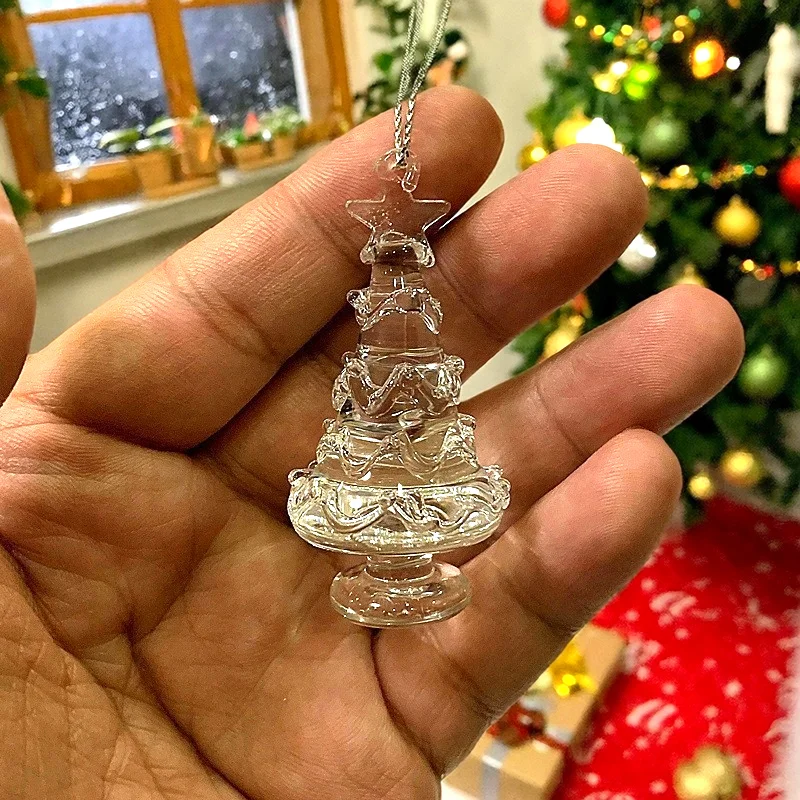 Clear Mini Glass Christmas Tree Ornament Home Window Xmas Tree Hanging Decoration Pendant Accessory Holiday Party New Year Gift
Clear Mini Glass Christmas Tree Ornament Home Window Xmas Tree Hanging Decoration Pendant Accessory Holiday Party New Year Gift