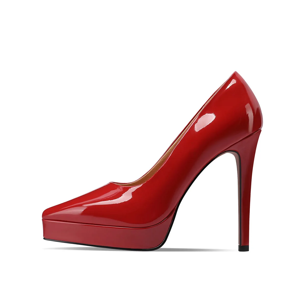 Arden Furtado Platform Thin Heels Wedding shoes red cowhide Patent Leather Pumps Pointed Toe Shallow Super high heel Single shoe
Arden Furtado Platform Thin Heels Wedding shoes red cowhide Patent Leather Pumps Pointed Toe Shallow Super high heel Single shoe