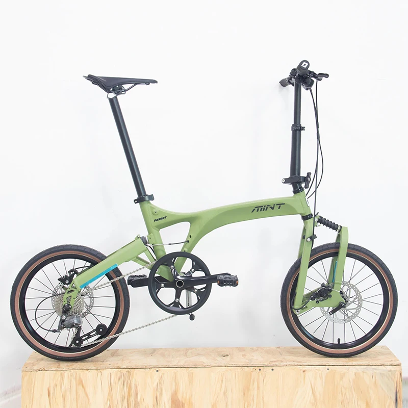 Folding Bicycle 18-inch Disc Brake 9-speed Parrot Mini Folding Bike Aluminum Alloy 355 Shock Absorption Foldable Bike
Folding Bicycle 18-inch Disc Brake 9-speed Parrot Mini Folding Bike Aluminum Alloy 355 Shock Absorption Foldable Bike