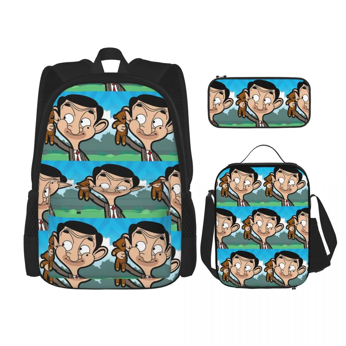 Mr. Bean Cartoon Backpacks Kids Bookbag School Bags Rucksack Lunch Bag Pen Bag Three-Piece Set
Mr. Bean Cartoon Backpacks Kids Bookbag School Bags Rucksack Lunch Bag Pen Bag Three-Piece Set