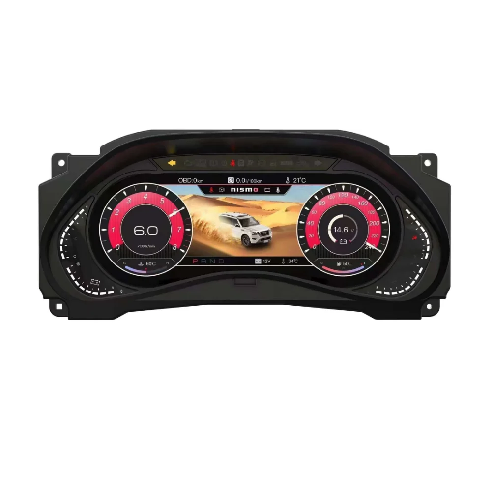 Автомобильный цифровой кластер с ЖК-экраном 12,3 дюйма для Nissan патруль Y62 Автомобильная панель Спидометр монитор Linux Виртуальная кабина
Автомобильный цифровой кластер с ЖК-экраном 12,3 дюйма для Nissan патруль Y62 Автомобильная панель Спидометр монитор Linux Виртуальная кабина