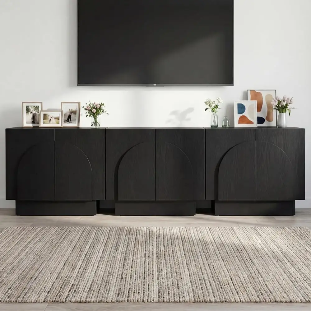 Contemporary Sideboard Cabinet with Storage, Elegant Coffee Stand Cabinet with Arched Door, Wooden TV Stand Table for Living Roo
Contemporary Sideboard Cabinet with Storage, Elegant Coffee Stand Cabinet with Arched Door, Wooden TV Stand Table for Living Roo
