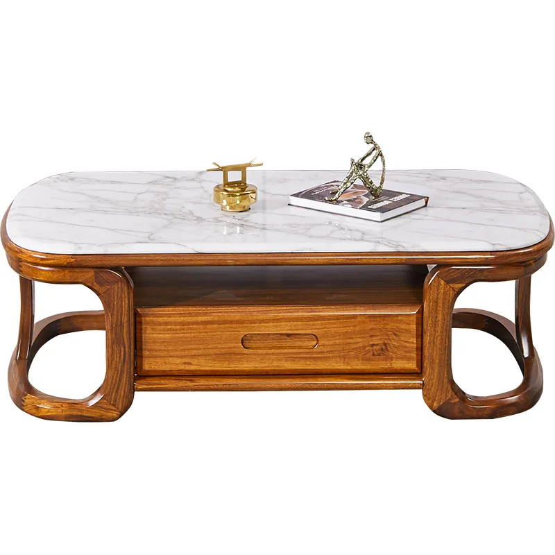 New Chinese ebony coffee table TV cabinet solid wood large, medium and small apartment living room household marble furniture
New Chinese ebony coffee table TV cabinet solid wood large, medium and small apartment living room household marble furniture