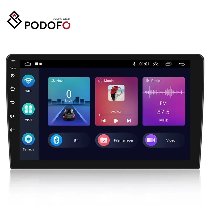 Podofo 2 Din 1+32/2+64 Android Car Radio Car Stereo 9" 2.5D Touch Screen CarPlay & Android Auto GPS WIFI Hifi Audio FM RDS BT
Podofo 2 Din 1+32/2+64 Android Car Radio Car Stereo 9" 2.5D Touch Screen CarPlay & Android Auto GPS WIFI Hifi Audio FM RDS BT