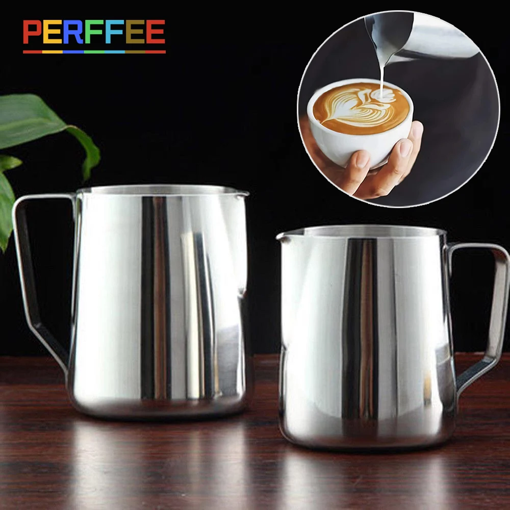 Coffee Milk Pitcher Stainless Steel Frothing Jug Stamped Scale Milk Jug Espresso Coffee Pitcher Barista Coffee Milk Frother
Coffee Milk Pitcher Stainless Steel Frothing Jug Stamped Scale Milk Jug Espresso Coffee Pitcher Barista Coffee Milk Frother