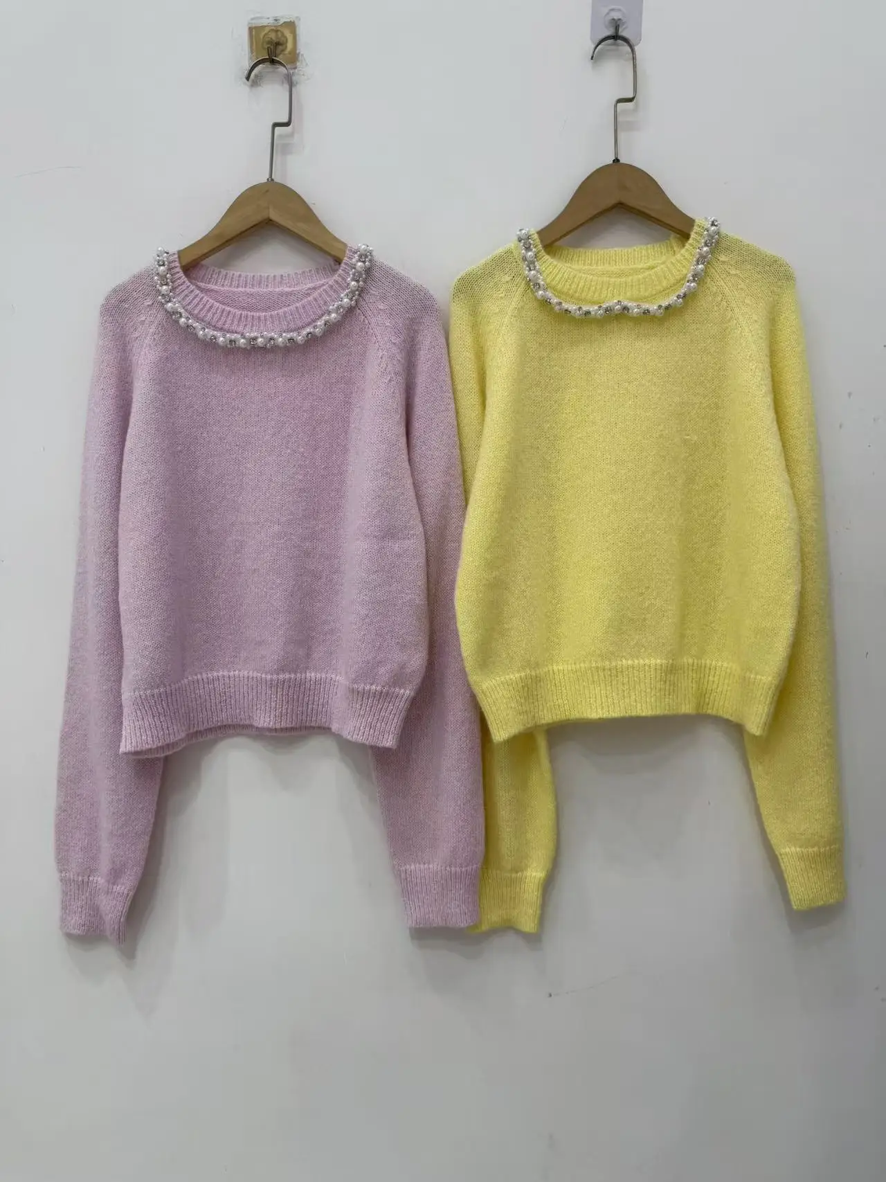 Pearl Diamond Decorated O-Neck Women's Pink Knit Sweater French New Spring New Pullover Ladies Long Sleeve Knitwear
Pearl Diamond Decorated O-Neck Women's Pink Knit Sweater French New Spring New Pullover Ladies Long Sleeve Knitwear