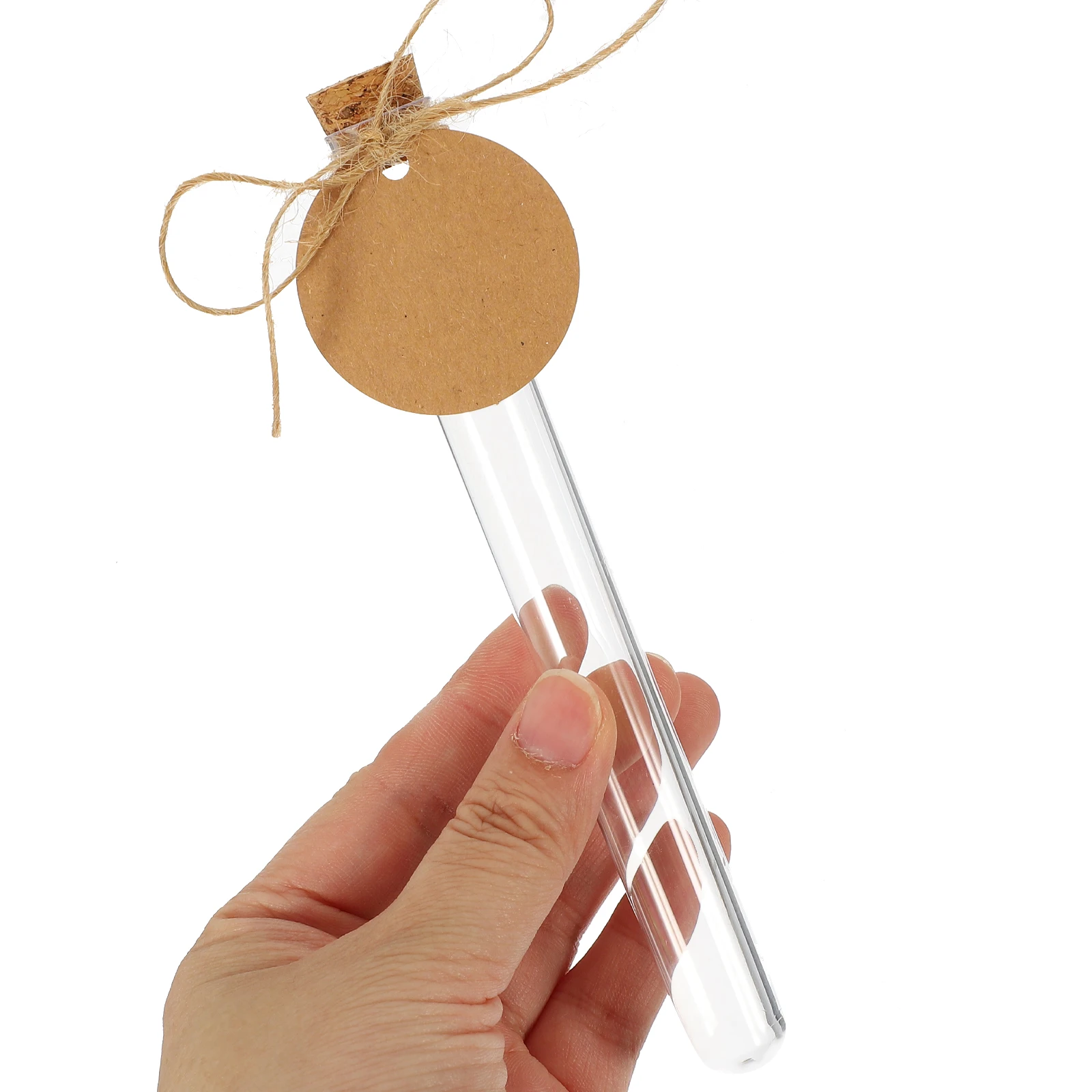 1 set Empty Test Tube Set Clear Plastic Labeled Reusable Kids Lab Sample Craft DIY Project Storage Tubes with Cork Stoppers
1 set Empty Test Tube Set Clear Plastic Labeled Reusable Kids Lab Sample Craft DIY Project Storage Tubes with Cork Stoppers