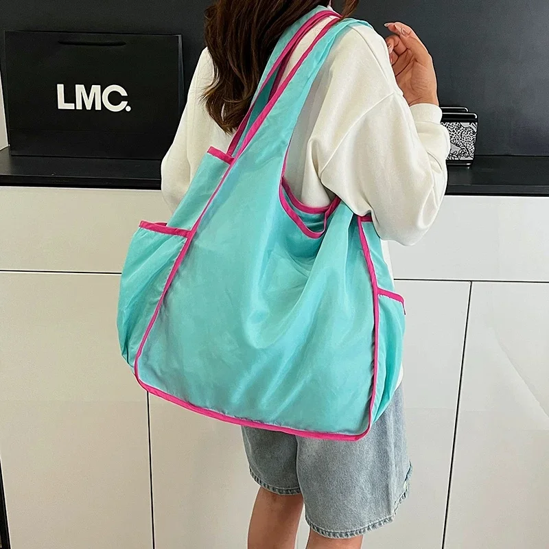 Foldable Simple Tote Bag Multi-Color Reusable Grocery Bags Lightweight Durable Shopping Bag Washable Portable Tote Grocery Bags
Foldable Simple Tote Bag Multi-Color Reusable Grocery Bags Lightweight Durable Shopping Bag Washable Portable Tote Grocery Bags