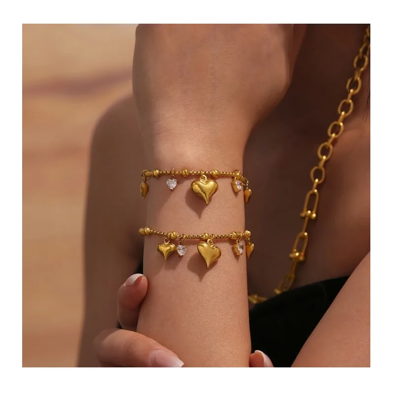 Seattle Niche Round Bead Love Zircon Pendant Bracelet Women's Style Sweet and Cool Design Sense Jewelry Color Retention
Seattle Niche Round Bead Love Zircon Pendant Bracelet Women's Style Sweet and Cool Design Sense Jewelry Color Retention