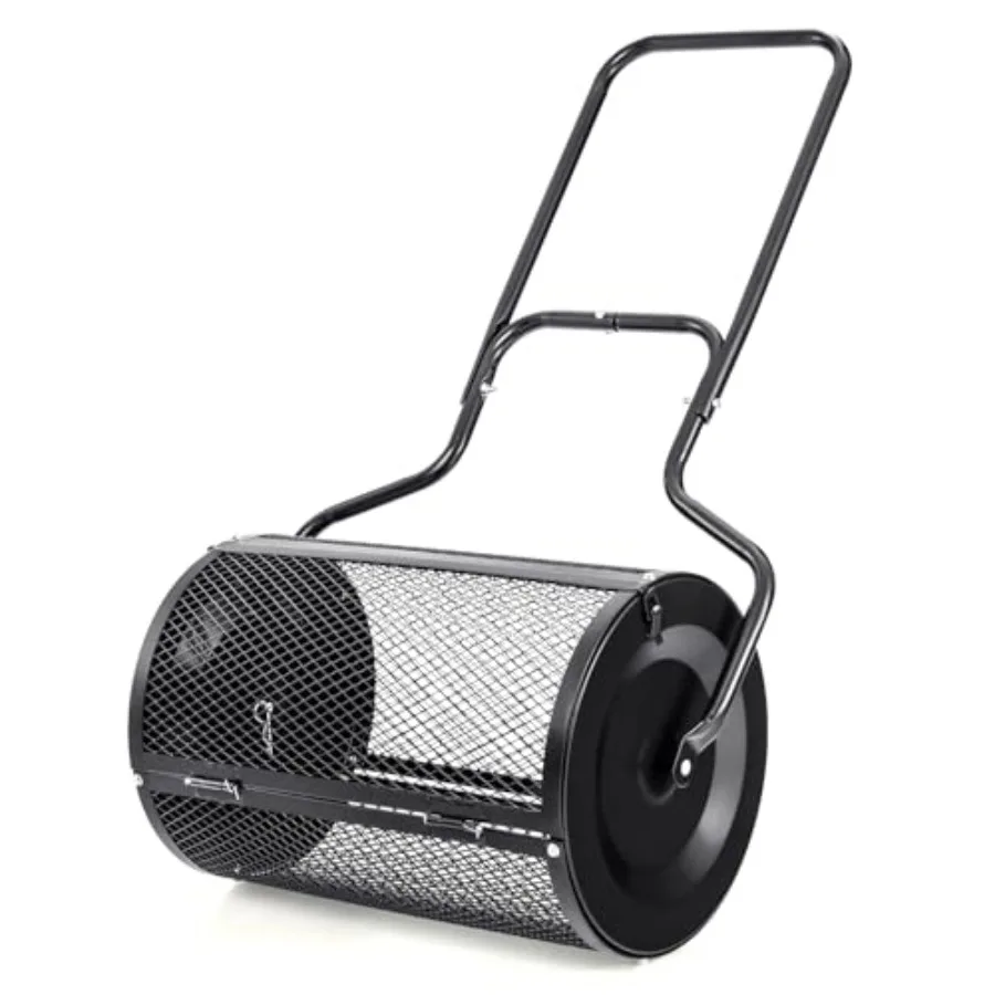 24-Inch Compost Spreader with Metal Mesh Topdressing Roller for Topsoil Fertilizer Garden Lawn Care Manure Spreader Black Upgra
24-Inch Compost Spreader with Metal Mesh Topdressing Roller for Topsoil Fertilizer Garden Lawn Care Manure Spreader Black Upgra