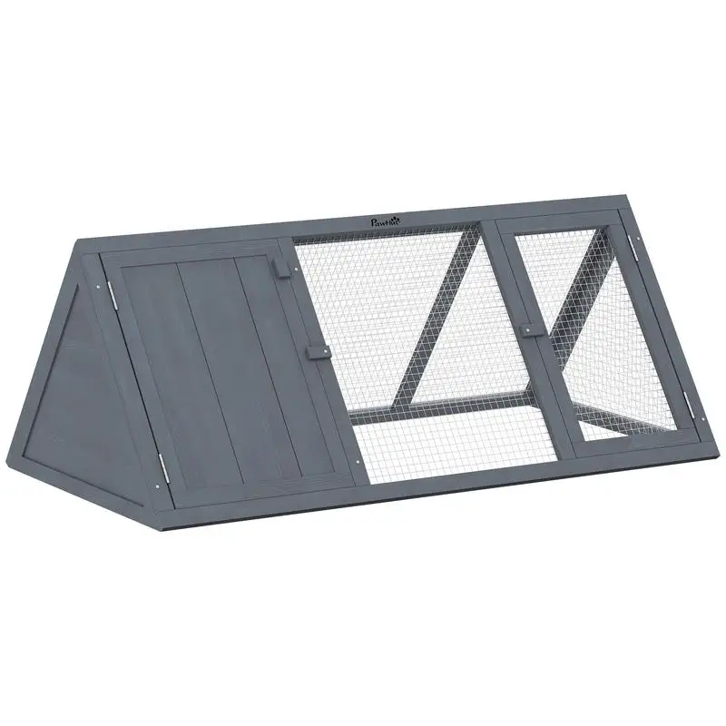 PawHut Rabbit Hutch, Wooden Guinea Pig Hutch with Run and Doors, Outdoor Triangle Bunny House for Rabbits,Duck and Chicken
PawHut Rabbit Hutch, Wooden Guinea Pig Hutch with Run and Doors, Outdoor Triangle Bunny House for Rabbits,Duck and Chicken