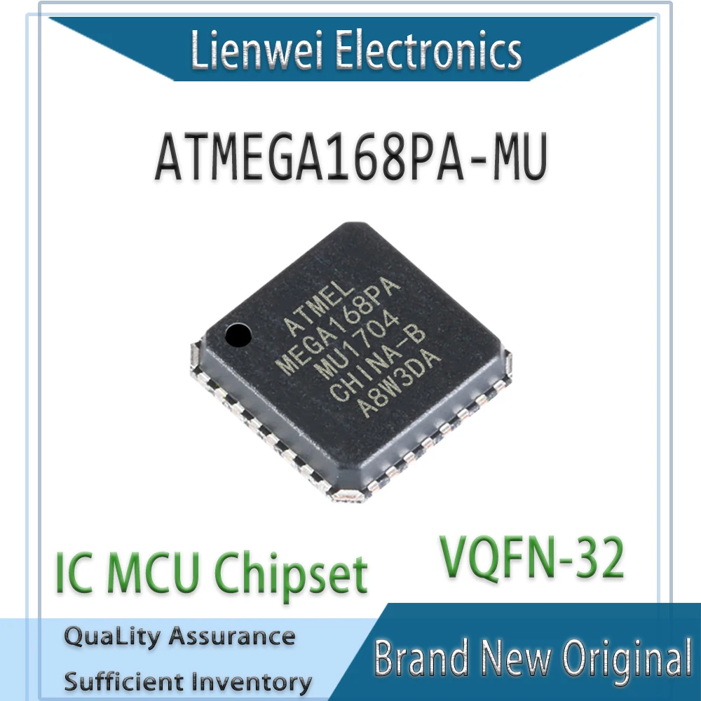 100% New Original MEGA168PA ATMEGA168PA-MU ATMEGA168PA IC MCU Chipset VQFN-32
100% New Original MEGA168PA ATMEGA168PA-MU ATMEGA168PA IC MCU Chipset VQFN-32