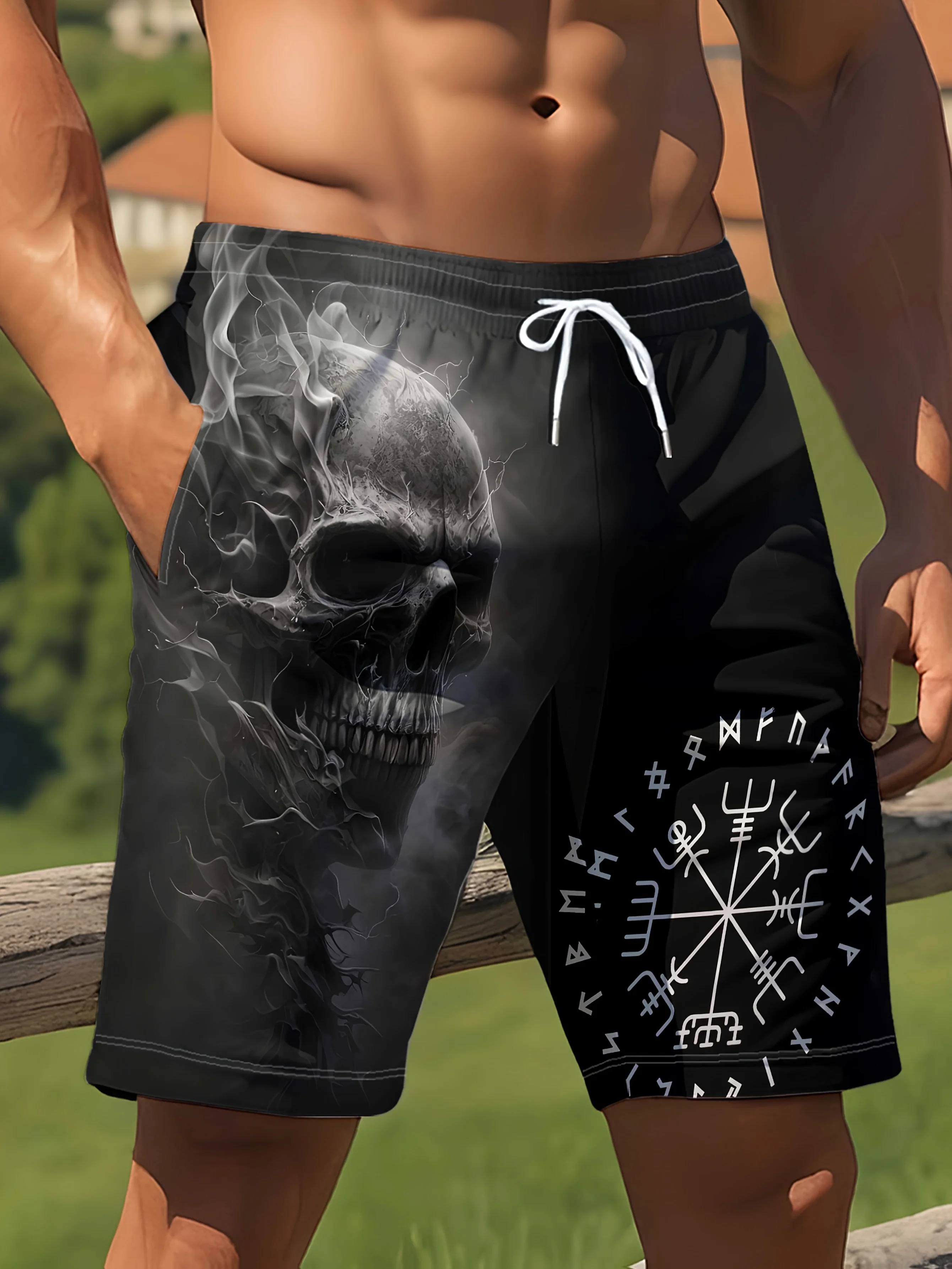 2026 Model Casual Beach Shorts, with 3D Skull Print, Quick-drying and Breathable, Suitable for All Seasons.
2026 Model Casual Beach Shorts, with 3D Skull Print, Quick-drying and Breathable, Suitable for All Seasons.
