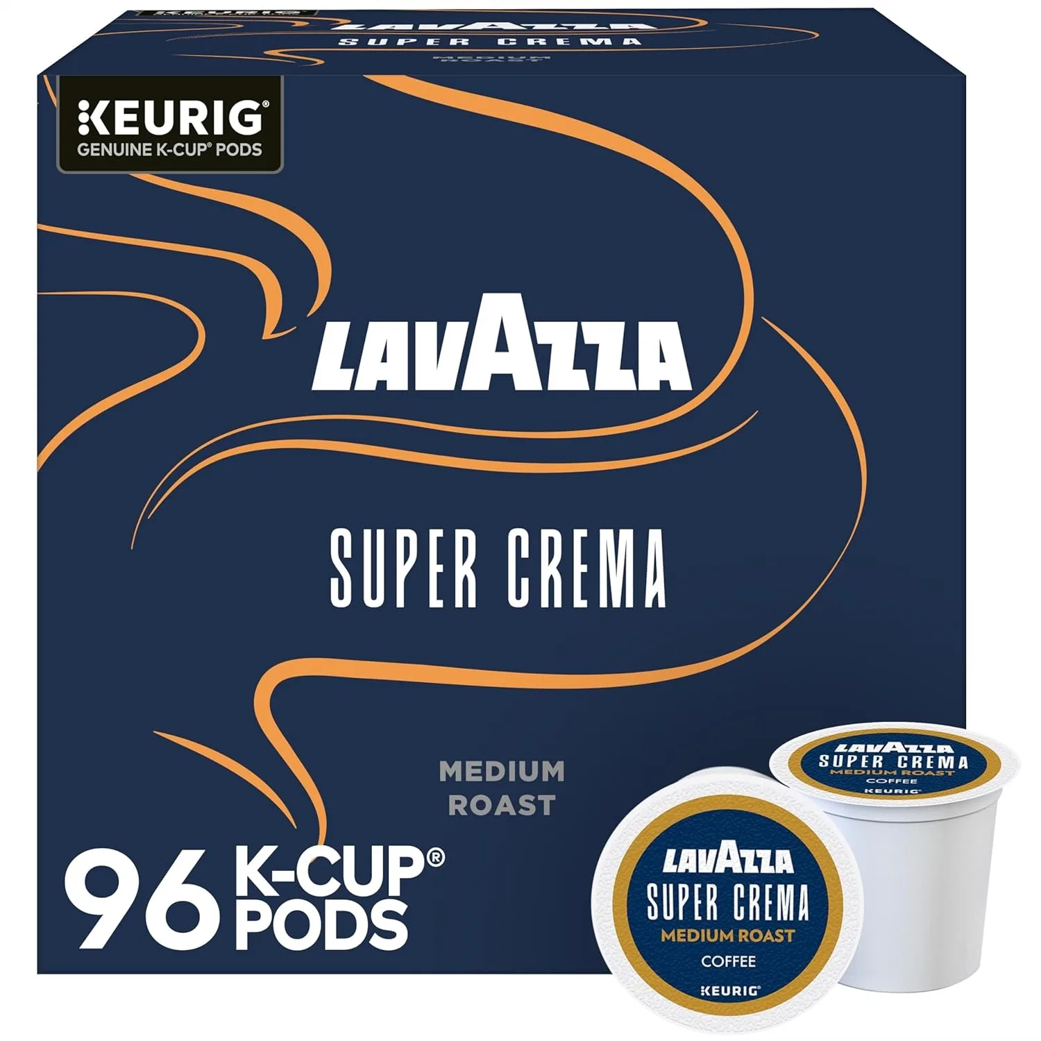 Lavazza Super Crema Medium Espresso Roast K-Cup Pods, 96 Count, Creamy & Aromatic
Lavazza Super Crema Medium Espresso Roast K-Cup Pods, 96 Count, Creamy & Aromatic