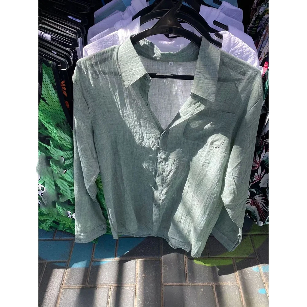 Long Sleeve Cotton Linen Men's Shirt Autumn Casual Style Waist-Cinching Collar Fake Two-Piece Design Iron-Free Polyester
Long Sleeve Cotton Linen Men's Shirt Autumn Casual Style Waist-Cinching Collar Fake Two-Piece Design Iron-Free Polyester