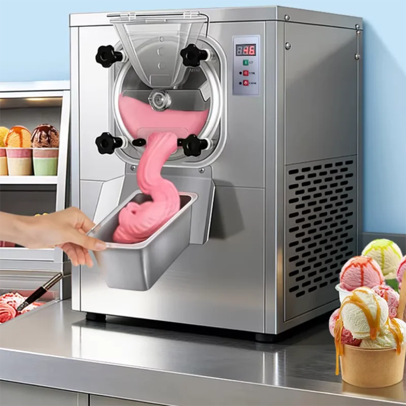 Automatic Small Tabletop Hard Ice Cream Maker Machine Food Processing Production