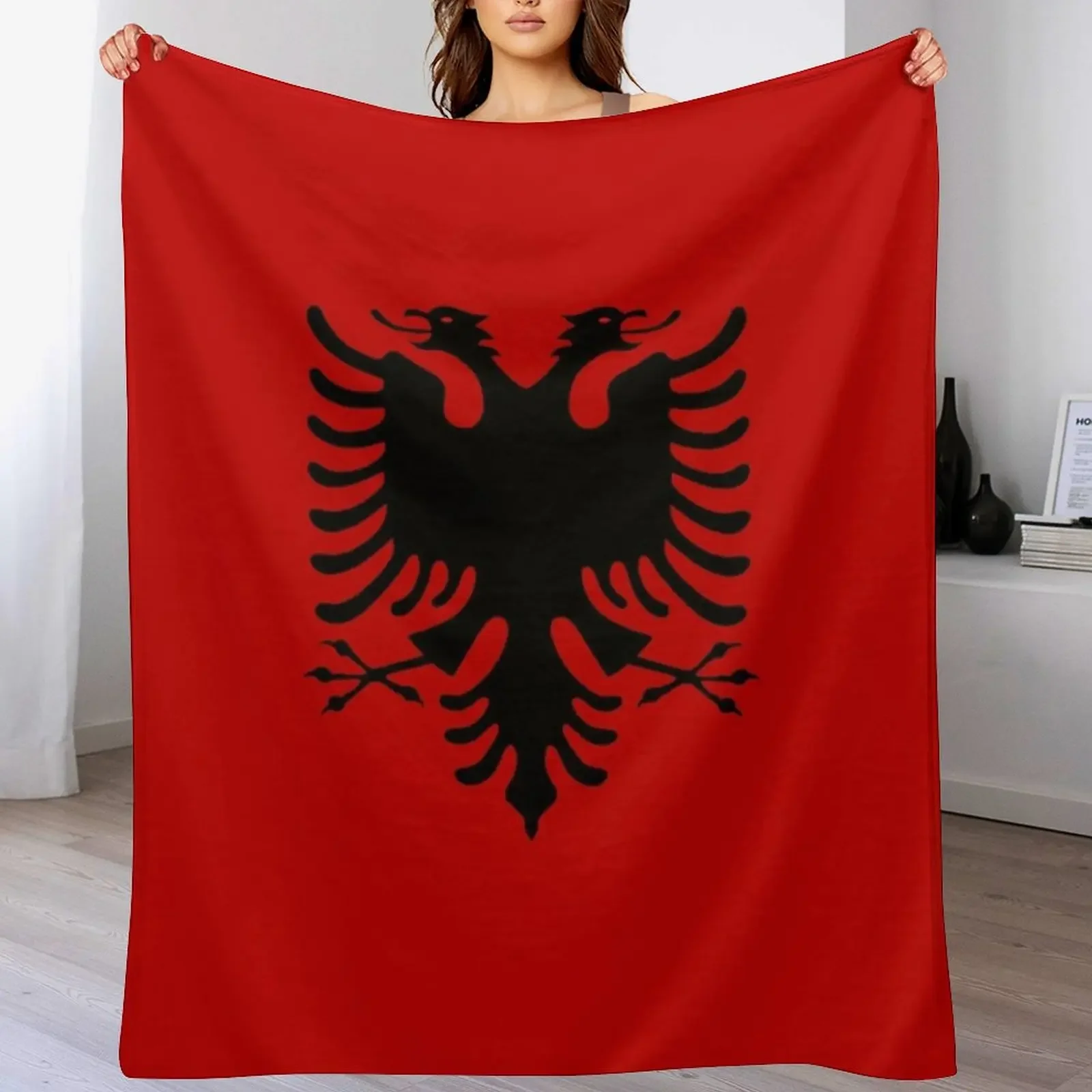 Albanian Eagle Red Eyes Throw Blanket Year Round Soft Comfortable Blanket for Home
Albanian Eagle Red Eyes Throw Blanket Year Round Soft Comfortable Blanket for Home